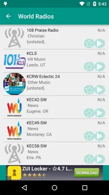 World Radios android App screenshot 2